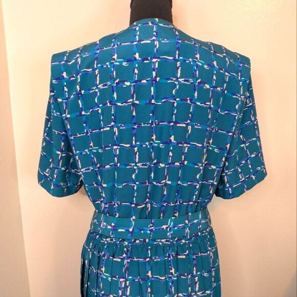 VTG Leslie Fay Feminine 80s 90s Modern Matriarch Maximalist 12P - Picture 6 of 8